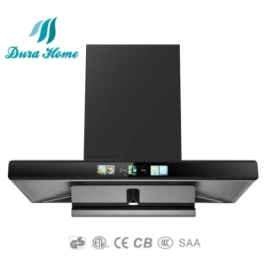 Luxurious Ducted Kitchen Hood - Sleek Golden Wall Mount Range Hood