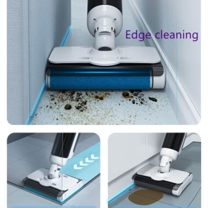 Household 15kpa Floor Cleaning Rechargeable Cordless Hot Drying Floor Scrubber
