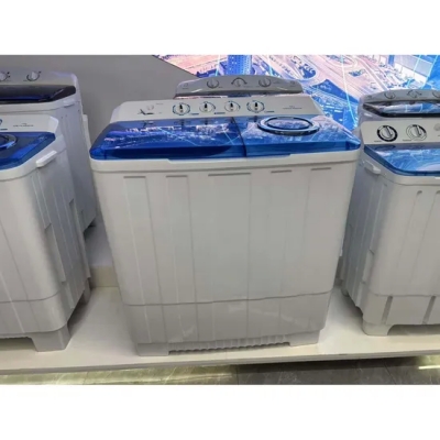 Twin Tub Top Carregando Tampa Transparente Semi Máquina De Lavar Automática