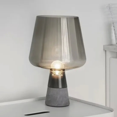 Lámpara de escritorio de noche sala de estar decoración moderna mesa de cemento luces industrial leimu lámpara de mesa (