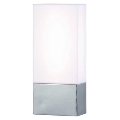 Holiday Inn Opal acrílico mate corredor hospitalidad pared sconce luz LED 12W níquel cepillado Hotel lámpara de