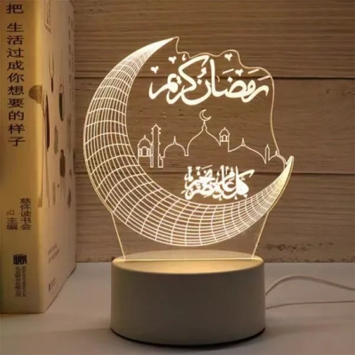 Lámpara luminosa de acrílico LED en forma personalizada