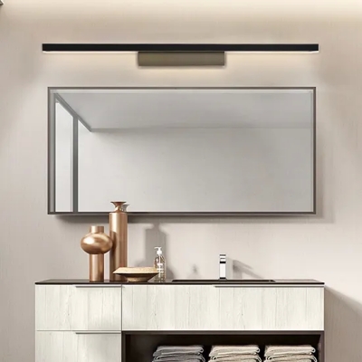 Lámpara de vanidad LED de luz de pared de tira de línea moderna para baño