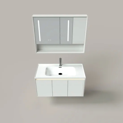 Moda y gabinetes de baño modernos, con lavabo de cerámica de la cara, gabinete hermoso, con ordinario