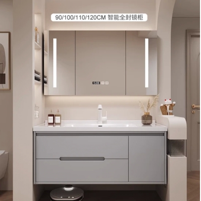 Soluciones elegantes del gabinete de cuarto de baño para las mercancías sanitarias modernas