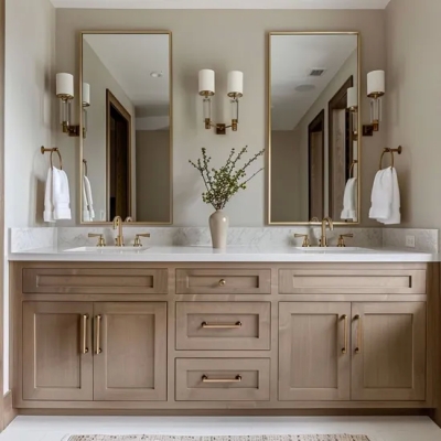 Cbmmart High End Shaker madera maciza 5FT madera contrachapada sinterizado baño de piedra