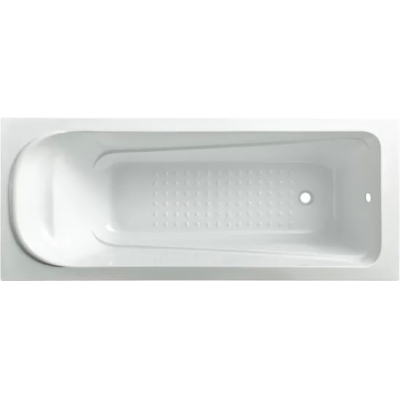 Cuarto de baño interior blanco rectángulo gota en diseño simple bañera