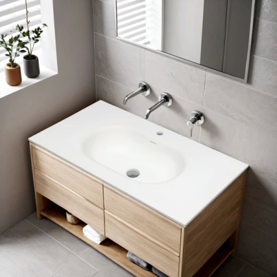 Lavabo de acrílico para fregadero de cocina vanidad