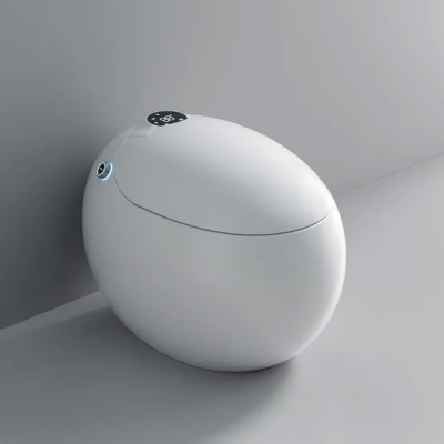 Huevo inodoro inteligente inodoro completamente automático bidé y inodoro WC inteligente asiento rociador para baño