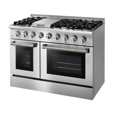 Cuisinière à gaz professionnelle avec plaque chauffante