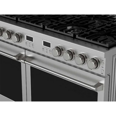 Cuisinière à gaz durable à 8 brûleurs en acier inoxydable
