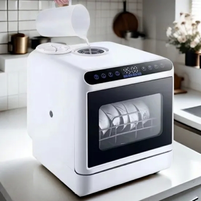 Cocina restaurante automático inteligente lavavajillas encimera portátil pequeña mesa para el hogar
