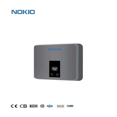Calentador de agua eléctrico instantáneo de la Digital-exhibición portátil tamaño pequeño negro blanco del control elega