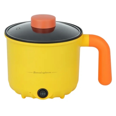 Nueva llegada 1,2 litros Mini cocina eléctrica con antiadherente olla de cocción eléctrica
