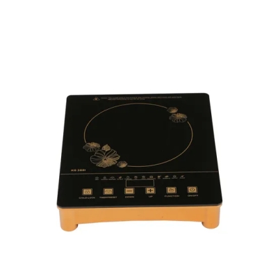 Cocina de inducción del uso de la cocina del color de oro del aparato electrodoméstico