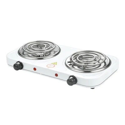 Estufa eléctrica portátil 2000W Placa caliente Cocina 2 quemadores Placa caliente