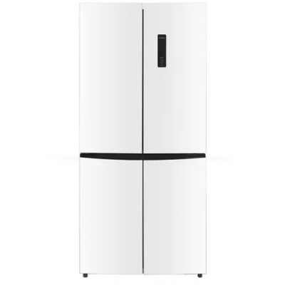 431L Multi Cross Vidro Porta Inversor Refrigerador Sem Frost Aço Inoxidável