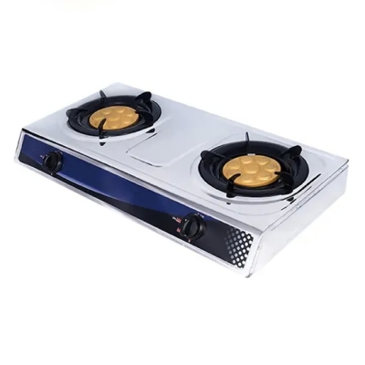 Precio barato al por mayor Gas Hob Panel de acero inoxidable 2 quemadores estufa de cocina de gas del hogar