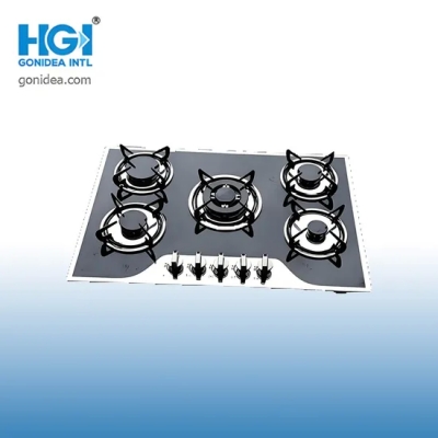 Alta calidad buena fuego llama azul 5 quemador mesa estufa de gas Qb5z52tcw
