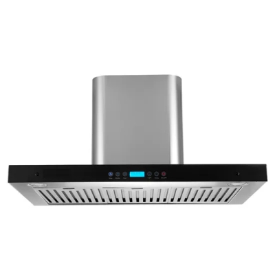 Novo 900 milímetros Temperred Vidro Touch Control 3 Speed Range Hood