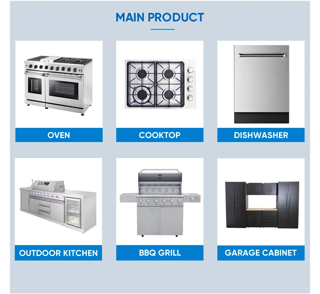 Versatile - Burner 48&#39;&#39; Freestanding Gas Stove Cooktop with Oven Racks