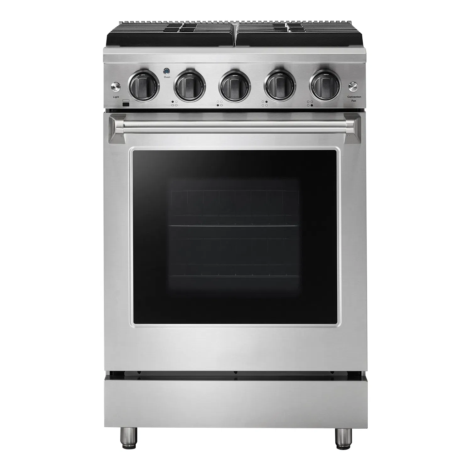 Sleek 24-Inch Freestanding Gas Range Stove for Modern Kitchens