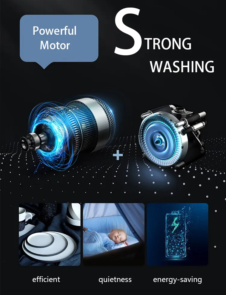 Black Stainless Steel Built in Dishwasher Factory in China