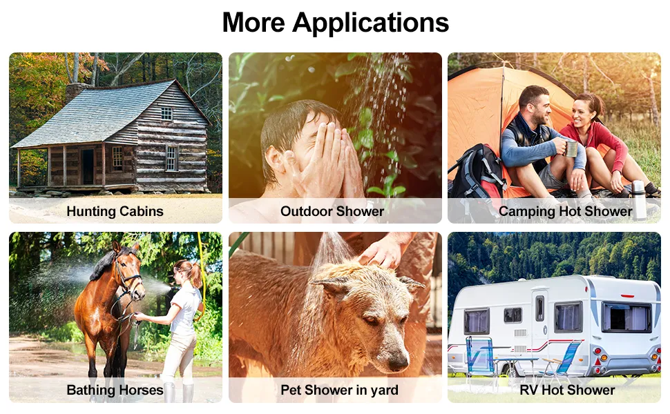 Natural Flue Type 5.5L, 8L, 10L, 12L LPG or Ng Instant Gas Water Heater