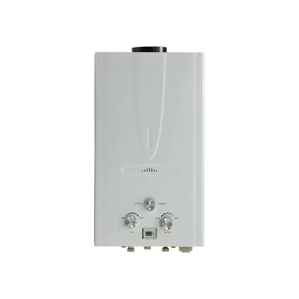 Low-Maintenance OEM Flue Type 3-Knob Control 6-12L Rust-Proof Copper Tank Gas Water Heater