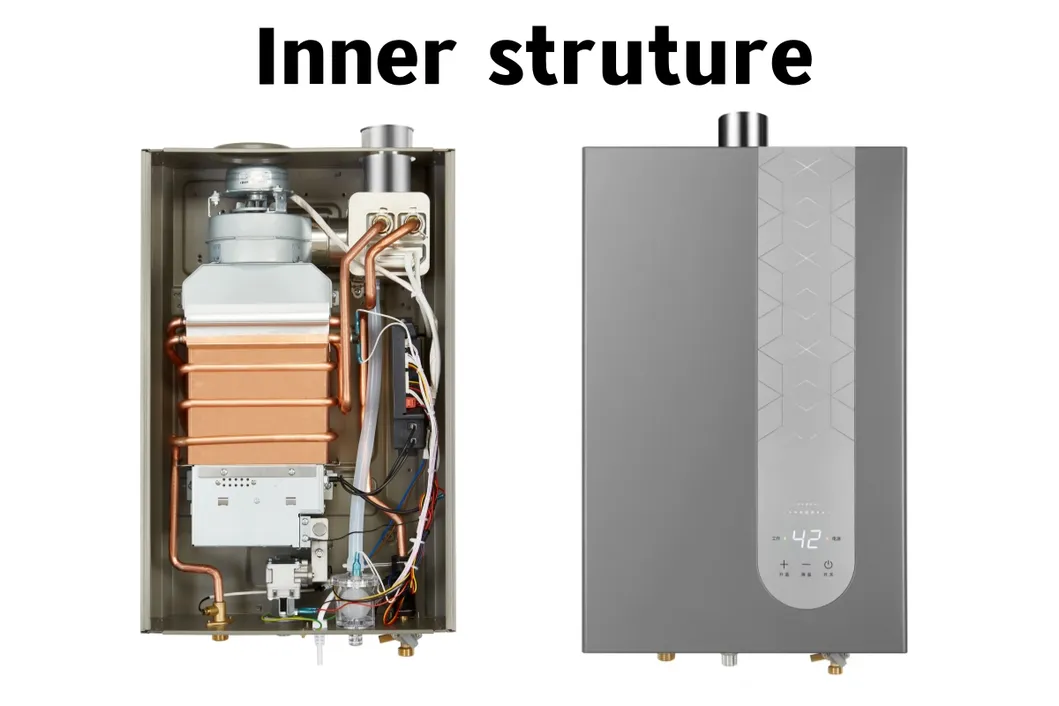 20L with LCD Display Touch Control Condensing Type Gas Water Heater