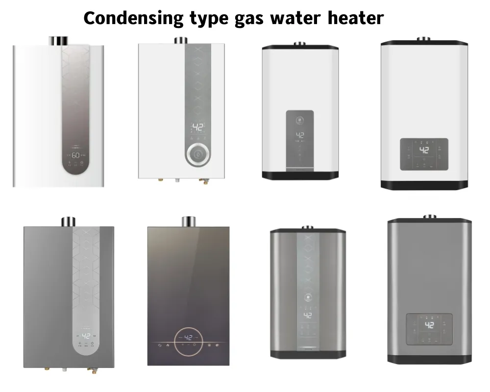 20L with LCD Display Touch Control Condensing Type Gas Water Heater