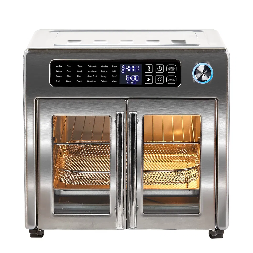 Kitchen French Doors Stainless Steel Large Air Fryer Convection Toaster Oven