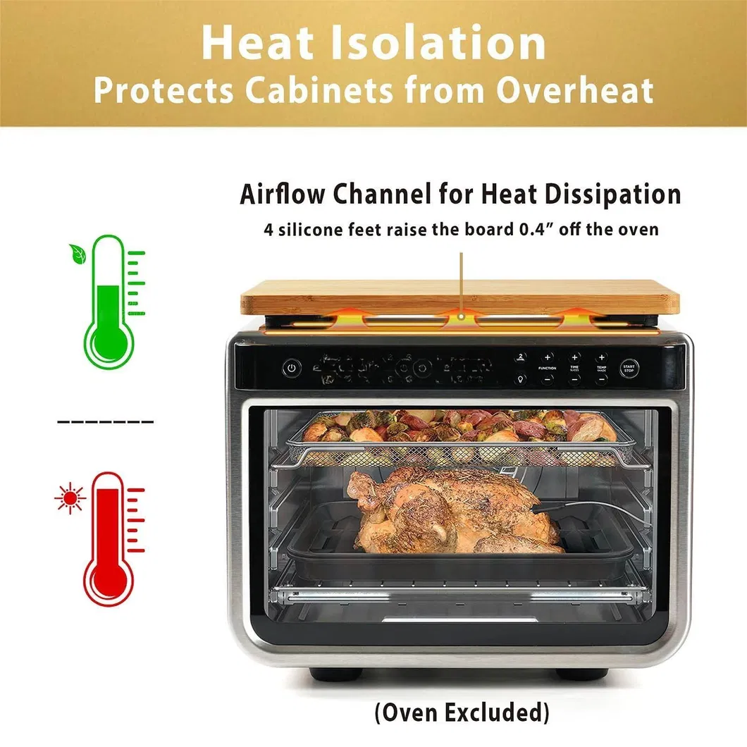 Compatible Silicone Feet Creates Storage Cutting Board Convection Toaster Oven