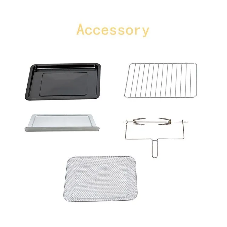 18L 1500W Bake Bread Broil Roast Rotisserie Convection Air Fryer Oven