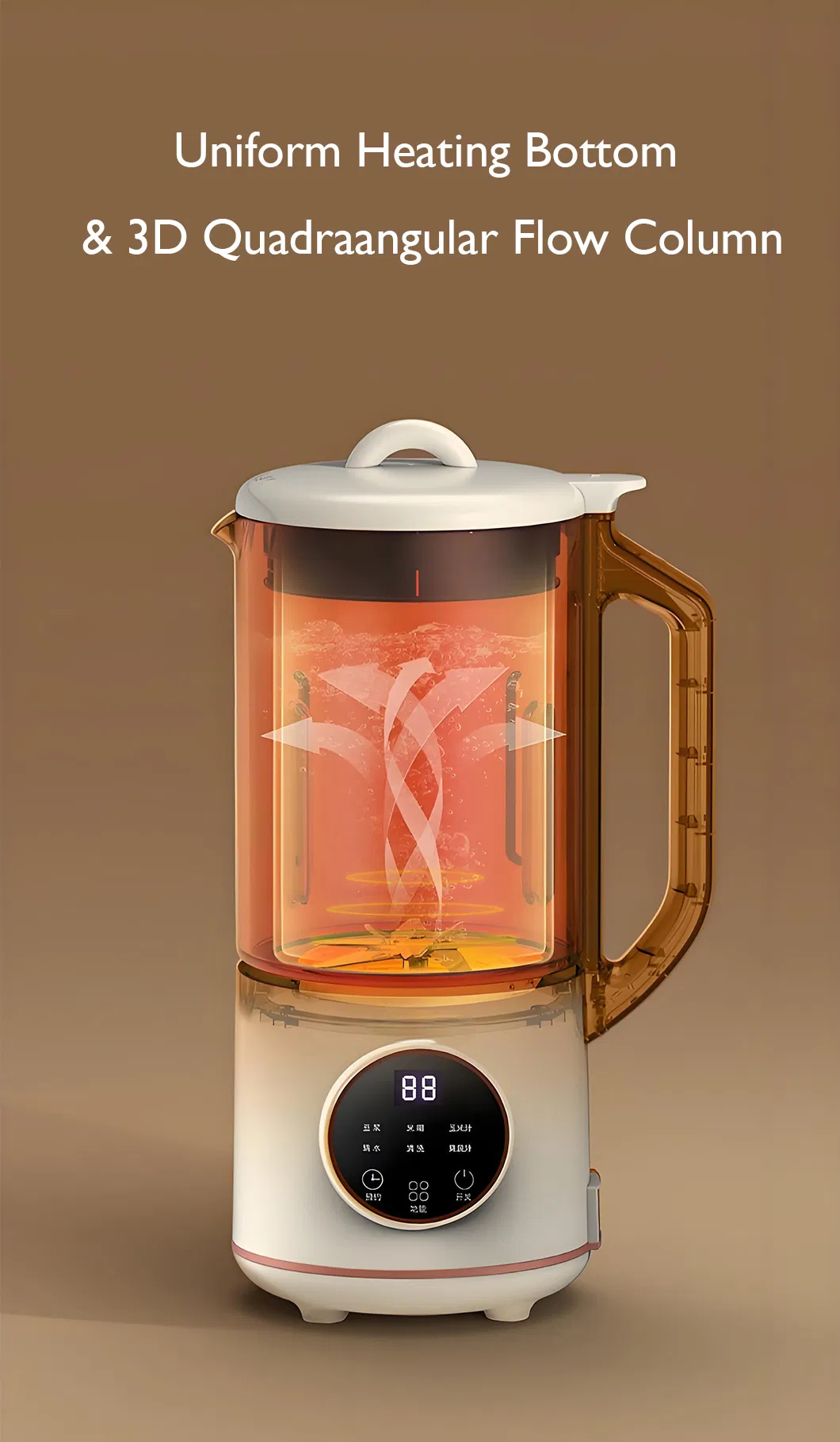 Best Selling 1.2L Creamy White Portable Multi-Function Soy Milk Blender