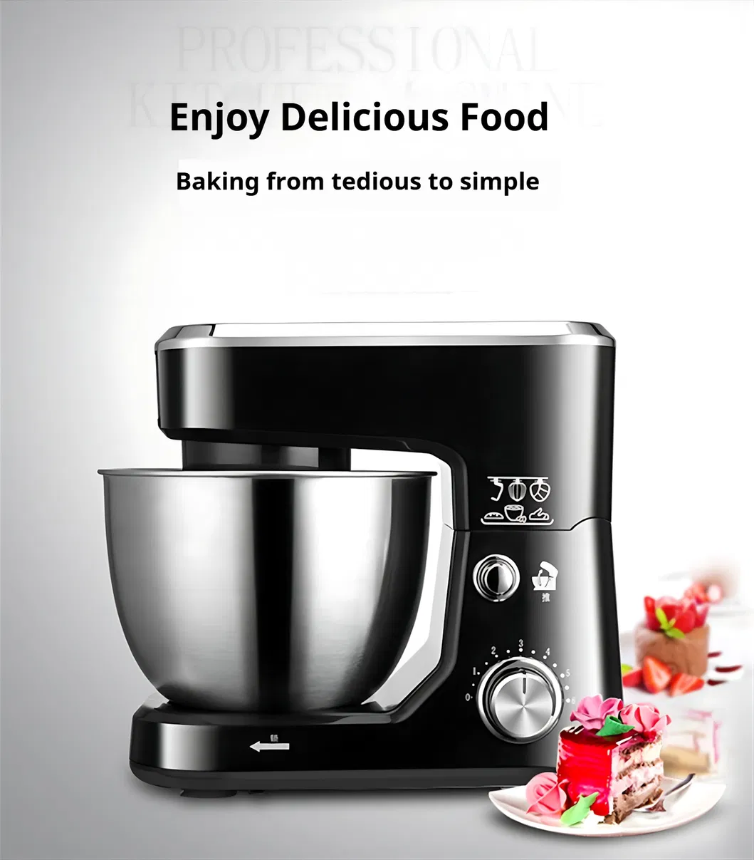 Automatic Dough Mixer with PLC Control and Recipe Storage Function