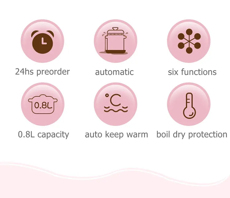 Tonze Electric Small Cooker Yogurt Milk Baby Food Ceramic Slow Cooker