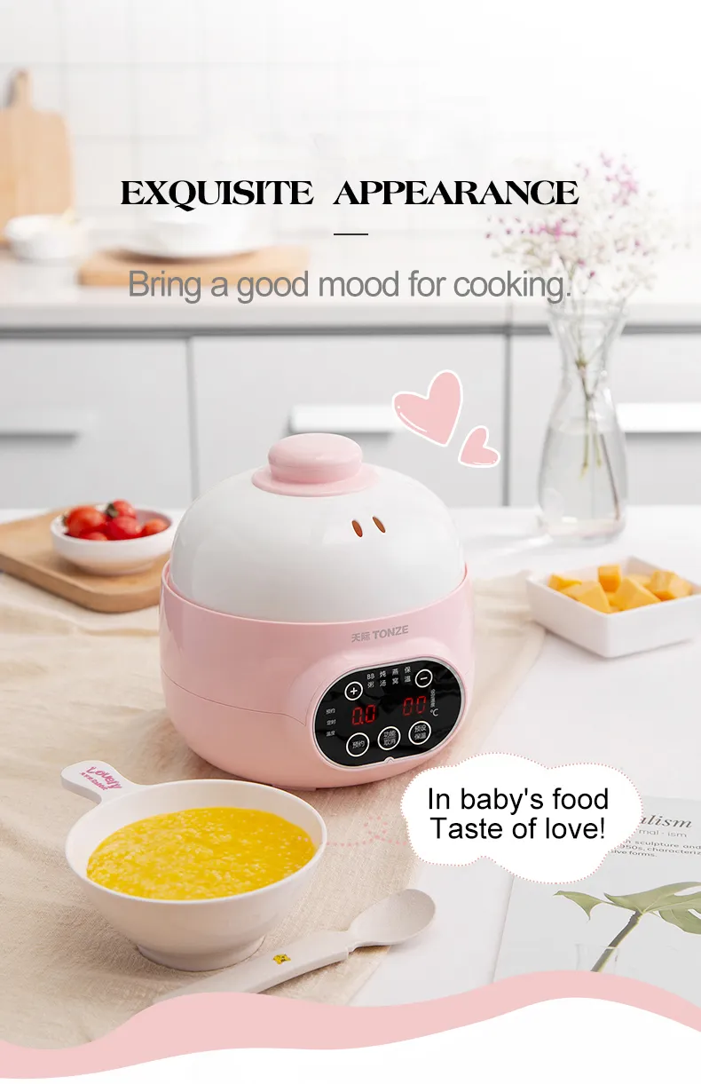 OEM Portable Soup Cooker Mini Baby Food Porridge Slow Cooker