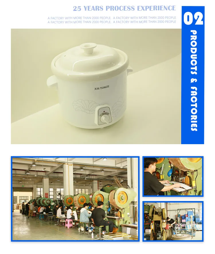 Ceramic Casserole Cooking Pot or Casserole Soup and Porridge Slow Cooker