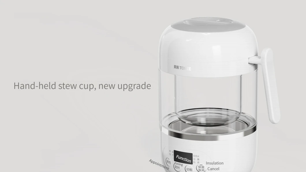 Health Tea Flower Tea Stew Cooker Two-Layer Glass Stew Pot