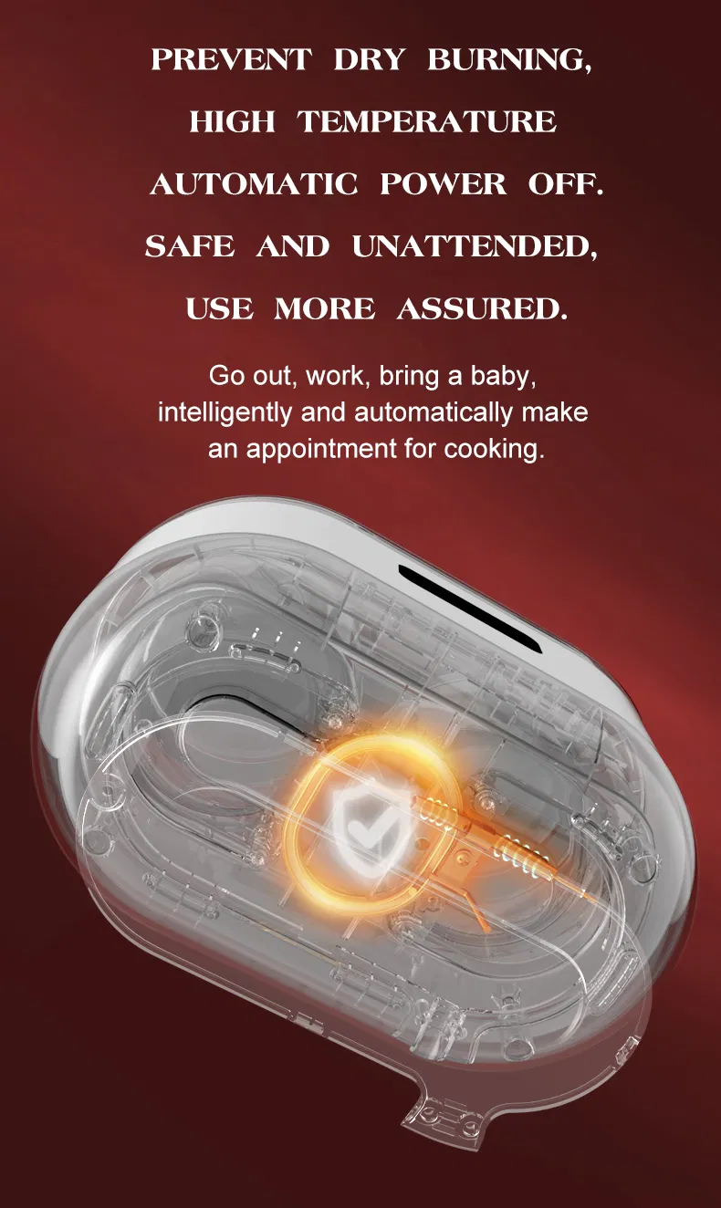 Factory Glass Manual Slow Cooker Multi Cooker Birds Nest Stew Pot