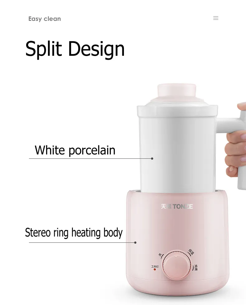 OEM Portable Mini Slow Cooker Cup Electric Tea Kettle Keep Warm Office Ceramic Stew Pot