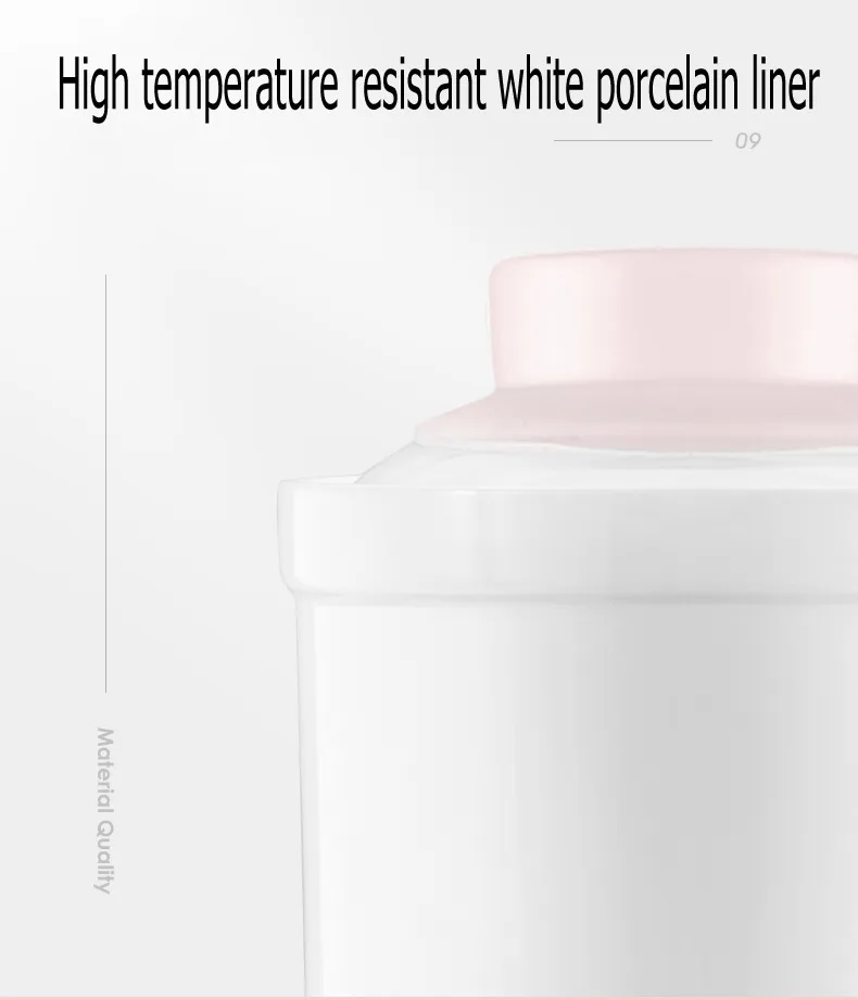 Factory 0.6L Mini Household Electric Health Ceramic Stew Cup Portable Mini Stew Pot