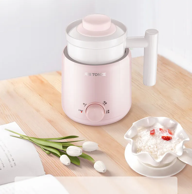 Factory 0.6L Mini Household Electric Health Ceramic Stew Cup Portable Mini Stew Pot
