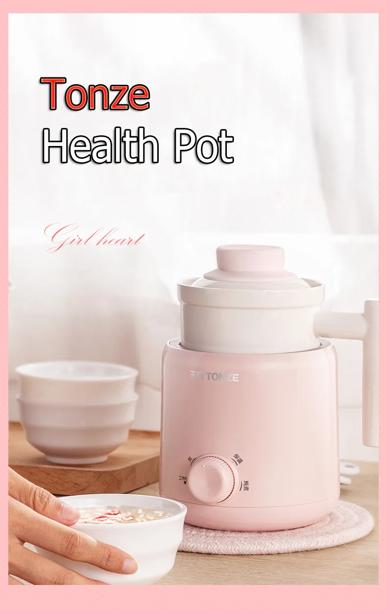 Factory 0.6L Mini Household Electric Health Ceramic Stew Cup Portable Mini Stew Pot