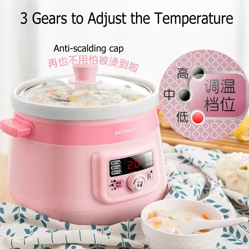 Slow Cooker with Ceramic Liner Automatic Health Soup Maker
