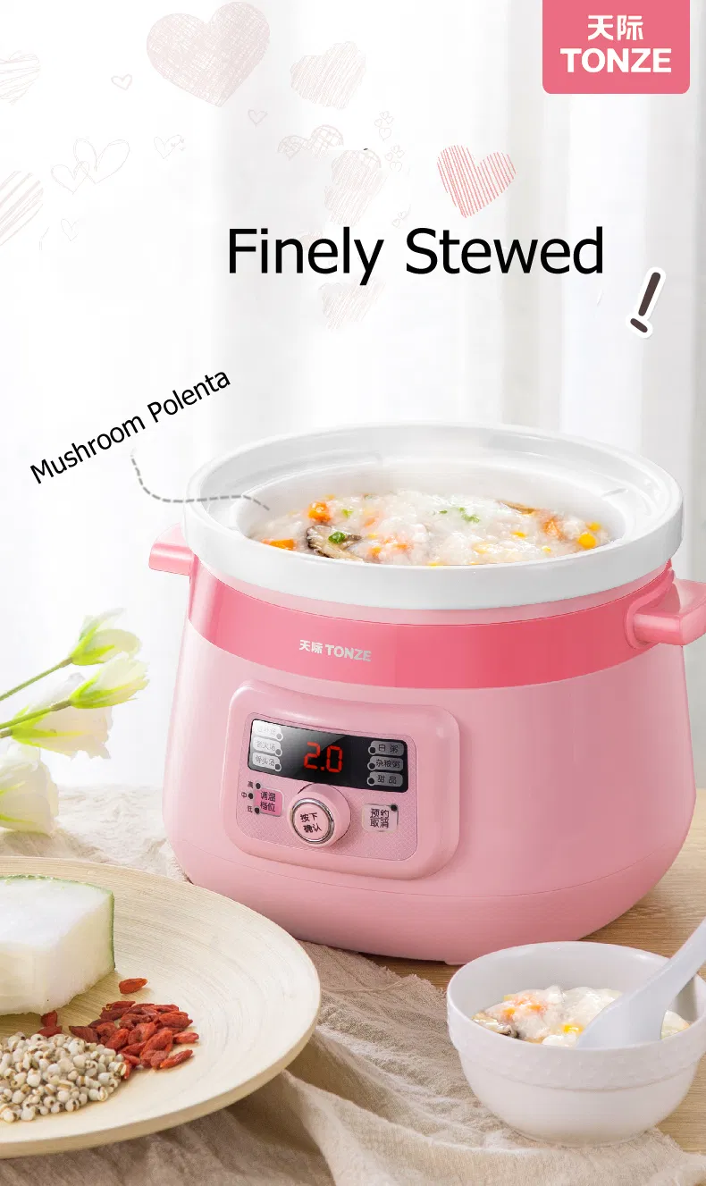 Slow Cooker with Ceramic Liner Automatic Health Soup Maker