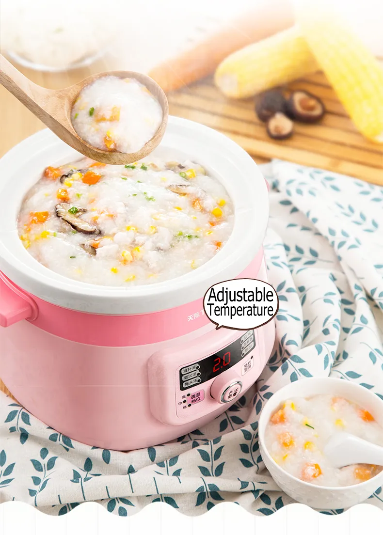Slow Cooker with Ceramic Liner Automatic Health Soup Maker