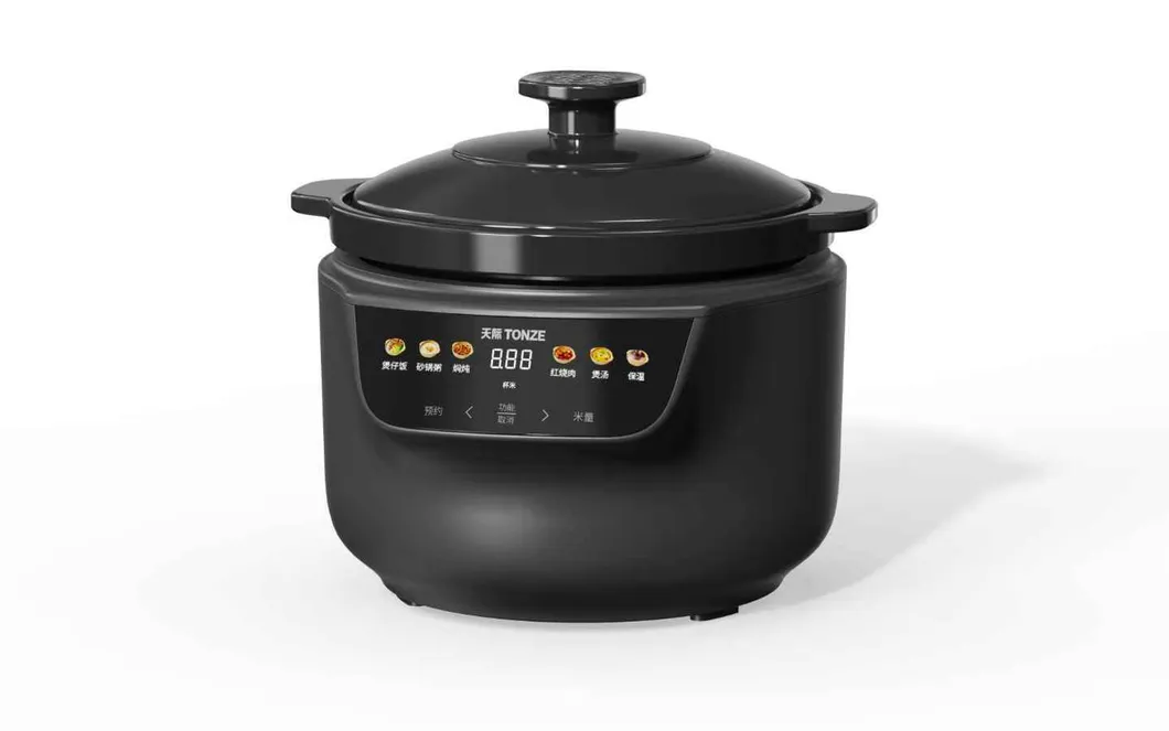 Tonze 3L Natural Spodumene Ceramic Slow Cooker Multi-Function Electric Rice Cooker