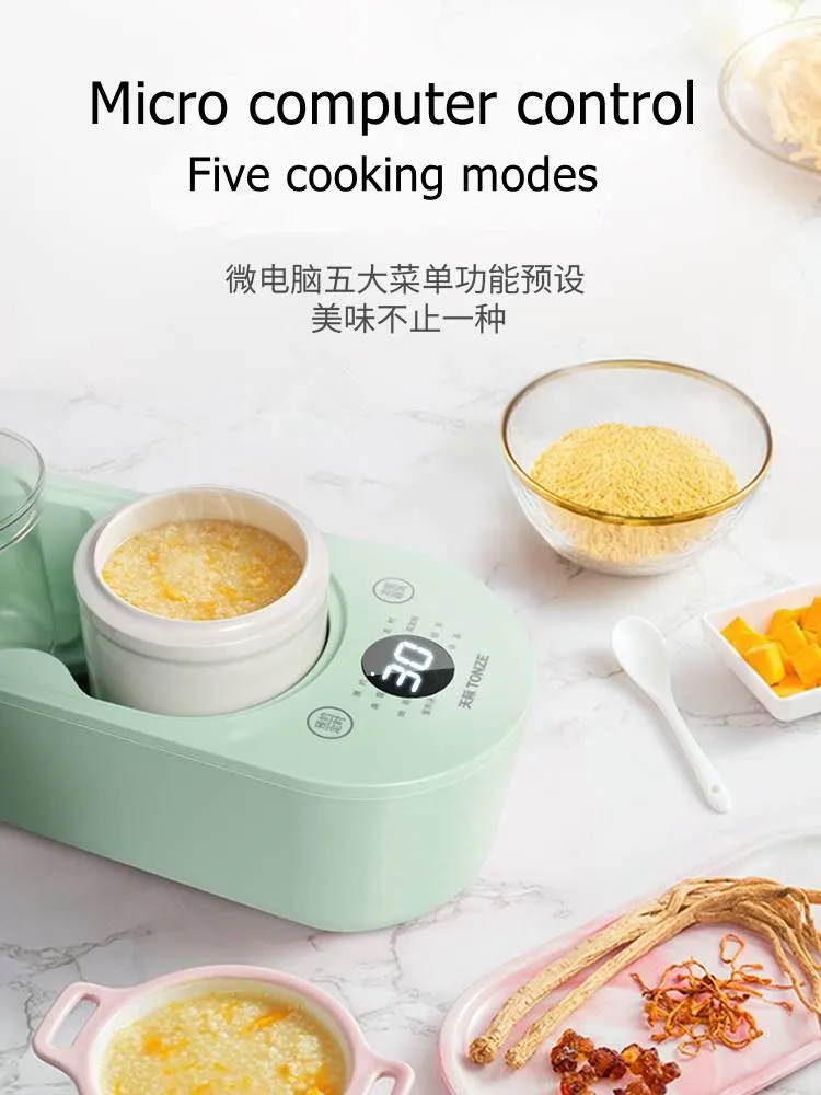 Tonze Factory Wholesale Multi Use Mini Health Cooker Glass Ceramic Pots Electric Stew Pot Slow Cooker